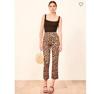 Reformation Marlon pant in leopard